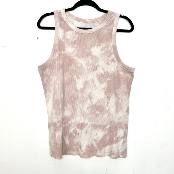 Maurice's Rib Knit Tank Top Crewneck Pink Tie Dye 2X - Picture 1 of 3